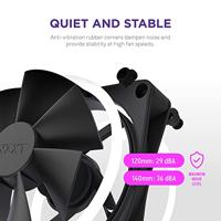NZXT F140 RGB DUO - 140mm RGB Fan - Single - Black - thumbnail