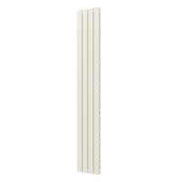 Designradiator Plieger Cavallino Retto Dubbel 905 Watt Middenaansluiting 200x29,8 cm Wit Structuur - thumbnail
