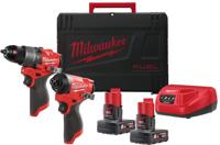 Milwaukee M12 FUEL™ FPP2A2-602X Accu combiset 2-delig (FPD2 + FID2) 12V 6.0Ah in HD-Box - 4933480588 - thumbnail