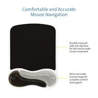 Kensington Duo Gel zwart / grijs muismat - thumbnail