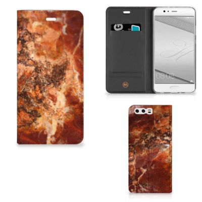 Huawei P10 Plus | Standcase | Marmer Bruin