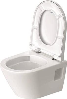 Duravit D-Neo compact hangtoilet randloos met toiletbril wit