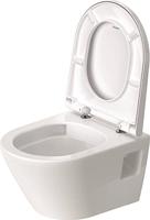 Duravit D-Neo compact hangtoilet randloos met toiletbril wit - thumbnail