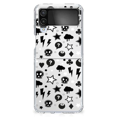 Silicone Back Case Samsung Galaxy Z Flip 4 Silver Punk Silicone Back Case Samsung Galaxy Z Flip 4 Silver Punk