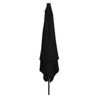 Parasol vierkant met LED-verlichting 295x245 cm zwart - thumbnail