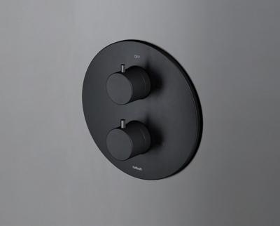 Hotbath Cobber Inbouw Thermostaat Afbouwdeel Zwart Mat CB009