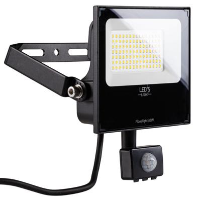 UltraFlood LED Schijnwerper 30W met Bewegingssensor en Daglichtsensor - Kantelbaar - 4800 Lumen - IP65