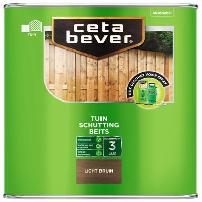 Cetabever Schuttingbeits Mat - Licht Bruin - 2,5 liter