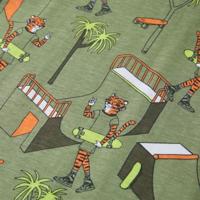 Kinderpyjama met korte mouwen 128 lichtkakikleurig - thumbnail