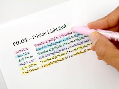 Markeerstift pilot frixion soft pastel 6st assorti Markeerstift pilot frixion soft pastel 6st assorti