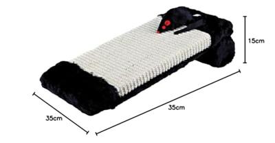 Krabpaal voor Katten Trixie Zwart Natuurlijk 15 × 35 CM