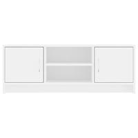 Tv-meubel 102x30x37,5 cm bewerkt hout wit - thumbnail