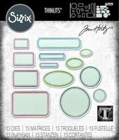 Sizzix • tim holtz thinlits die set vintage labels 13pcs - thumbnail