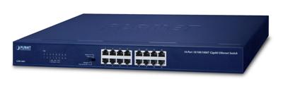 PLANET Gigabit Switch N-Way 16-port 10/100/1000 Mbps 16x RJ45 Rack versie