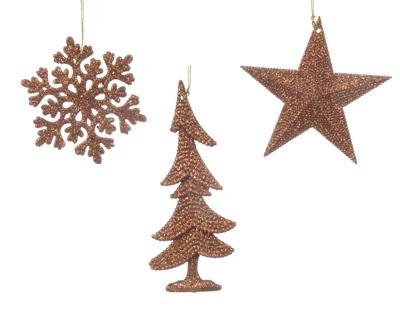 Hanger plc l0.8b10.5h10.5 cm rood kpr kerst Decoris - Decoris