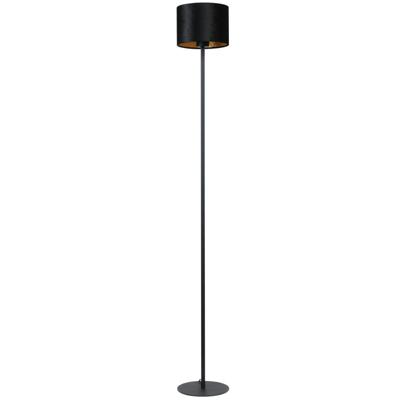 Masterlight Zwarte vloerlampVenus 150cm met zwarte lampenkap - 1470-05-05-130