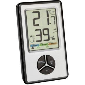 TFA Dostmann TFA - Thermo-Hygrometer - digital - Silber 30.5045.54 Draadloze thermo- en hygrometer Wit