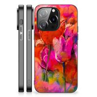 Kleurrijke Telefoonhoesje iPhone 14 Pro Tulips - thumbnail