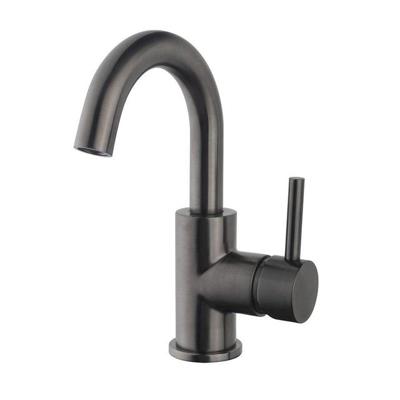 Caral opbouw wastafelkraan met draaibare uitloop gunmetal Caral opbouw wastafelkraan met draaibare uitloop gunmetal