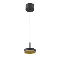 SLV HanglampGrip! Flat zwart met goud Ø 14cm - 1009014 - thumbnail