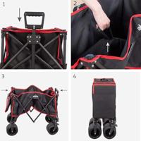 Multifunctionele kar Aktive Polyester PVC Staal 88 x 108 x 47 cm - thumbnail