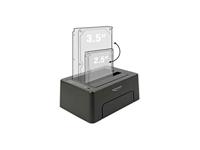 Delock 63957 USB Type-C 10 Gbps dockingstation voor 2 x SATA HDD/SSD met kloonfunctie - thumbnail