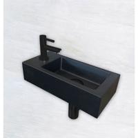 Fonteinset Wiesbaden Mini Rhea 36x18x9 cm Links Mat Zwart - thumbnail