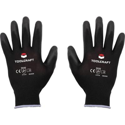 TOOLCRAFT TO-5621544 Werkhandschoen Polyester, Polyurethaan Maat (handschoen): 8 EN 388 Cat II 1 paar