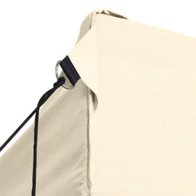 Partytent met 3 zijwanden inklapbaar 3x4 m staal crme - thumbnail