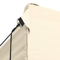 Partytent met 3 zijwanden inklapbaar 3x4 m staal crme - thumbnail