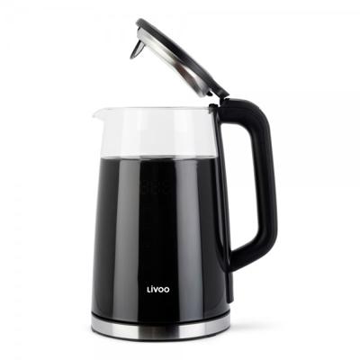 Digitale waterkoker - LIVOO - DOD198 - 2200 W - 1,7 L - Helder glas
