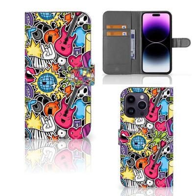 iPhone 15 Pro Max | Wallet Case | met Pasjes | Punk Rock