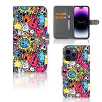 iPhone 15 Pro Max | Wallet Case | met Pasjes | Punk Rock - thumbnail