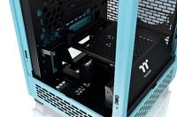 Thermaltake The Tower 200 Mini-tower PC-behuizing Turquoise 2 voorgeïnstalleerde ventilators, Zijvenster, Stoffilter - thumbnail