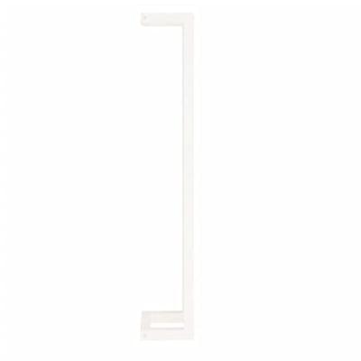 Handdoekenrek 23x18x110 cm massief grenenhout wit