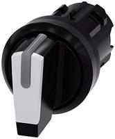Siemens 3SU10022BL600AA0 3SU1002-2BL60-0AA0 Knevelschakelaar Kunststof frontring Zwart, Wit 2 x 45 ° 1 stuk(s) - thumbnail