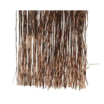 Decoris Lametta Vinyl Glans 50x40cm bruin