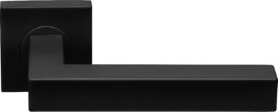 Formani Basics BSQ1-G deurkruk geveerd op vierkant rozet - mat zwart