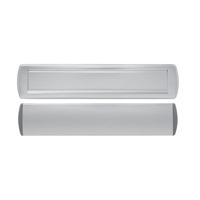 AXA AXA Curve Plus briefplaat met tochtklep en schacht deurdikte tot 72mm. - aluminium geslepen - thumbnail