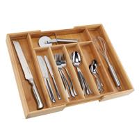 HI bestekbak uitschuifbaar bamboe - thumbnail