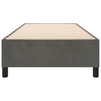 Boxspringframe fluweel donkergrijs 90x200 cm - thumbnail
