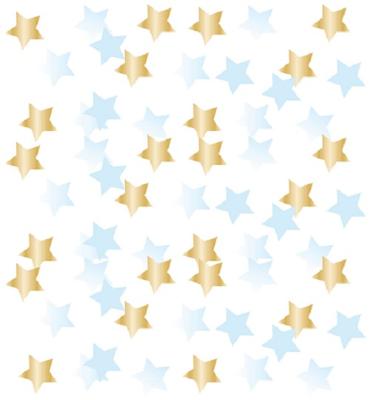 Amscan Confetti ster folie blauw/goudkleurig 14 g | 48 stuks