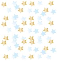 Amscan Confetti ster folie blauw/goudkleurig 14 g | 48 stuks - thumbnail