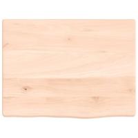 Wastafelblad 40x30x2 cm onbehandeld massief hout - thumbnail