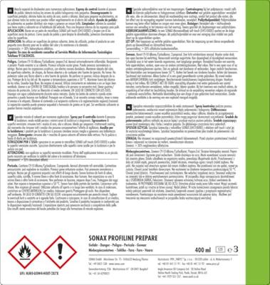 SONAX lak-reiniger "paint prepare (finish control)" paint polish aerosol can 400ml