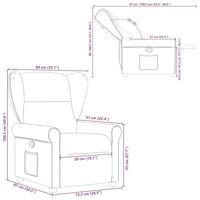 Fauteuil verstelbaar stof donkergroen - thumbnail