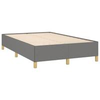 Boxspring met matras stof donkergrijs 120x190 cm - thumbnail