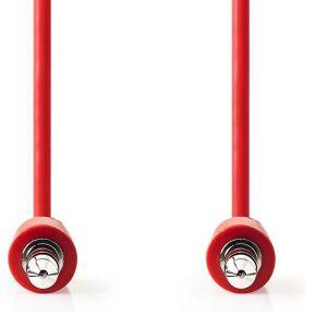 Nedis CAGP22005RD10 Stereo-audiokabel 3,5 Mm Male - 3,5 Mm Male 1,0 M Rood