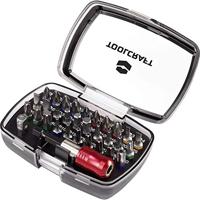 TOOLCRAFT 1613599 Bitset 32-delig Plat, Kruiskop Phillips, Kruiskop Pozidriv, Inbus, T-profiel met gat, T-profiel - thumbnail
