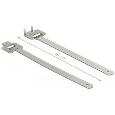 DeLOCK Herbruikbare RVS kabelbinders met vouwsluiting